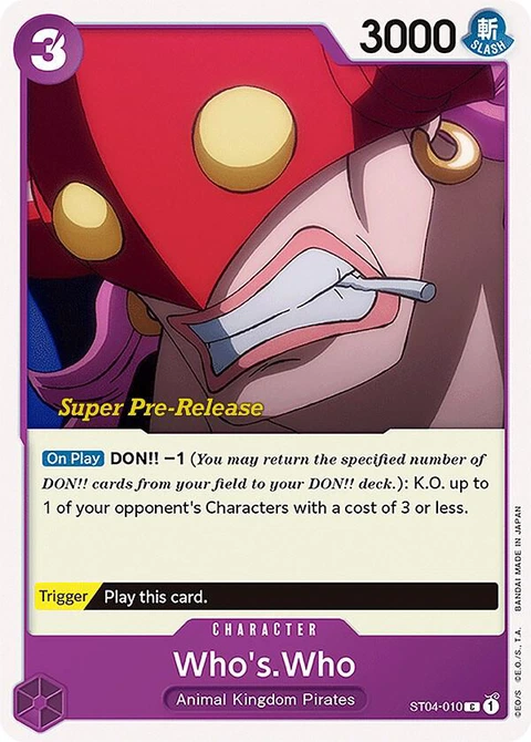 Who's.Who - One Piece Card Game card