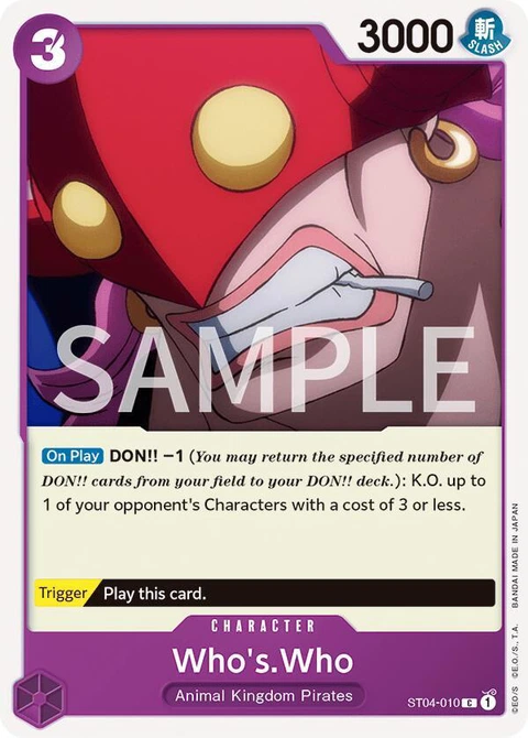 Who's.Who - One Piece Card Game card
