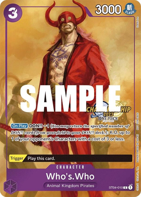 Who's.Who (CS 2023 Celebration Pack) - One Piece Card Game card