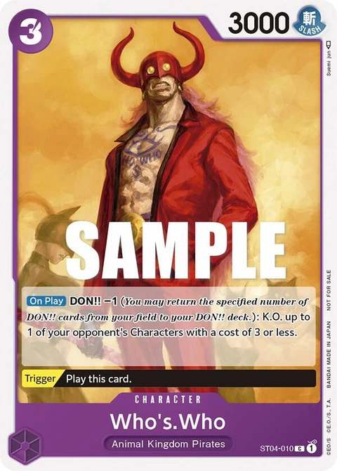 Who's.Who (Tournament Pack Vol. 3) - One Piece Card Game card