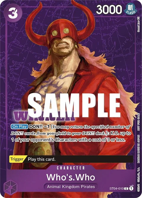 Who's.Who (Tournament Pack Vol. 3) - One Piece Card Game card