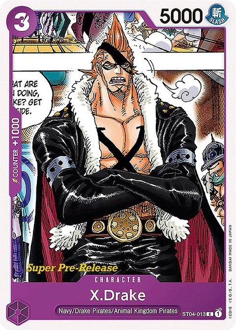 X.Drake - One Piece Card Game card