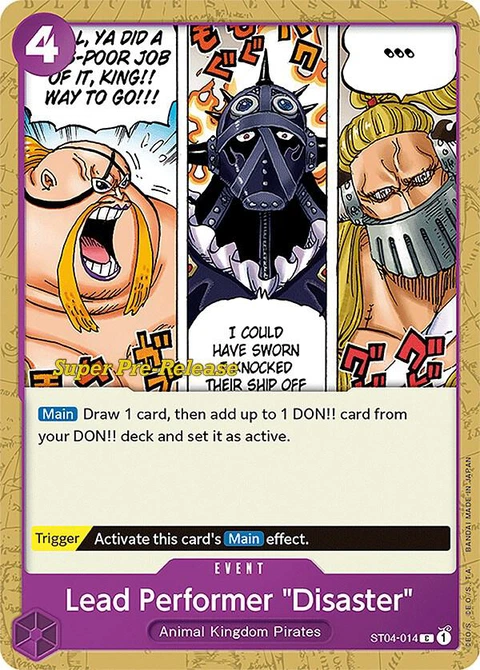 Lead Performer "Disaster" - One Piece Card Game card