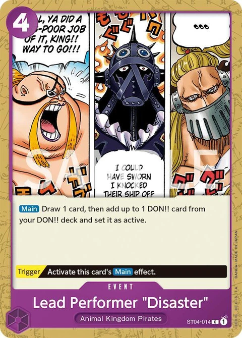 Lead Performer "Disaster" - One Piece Card Game card