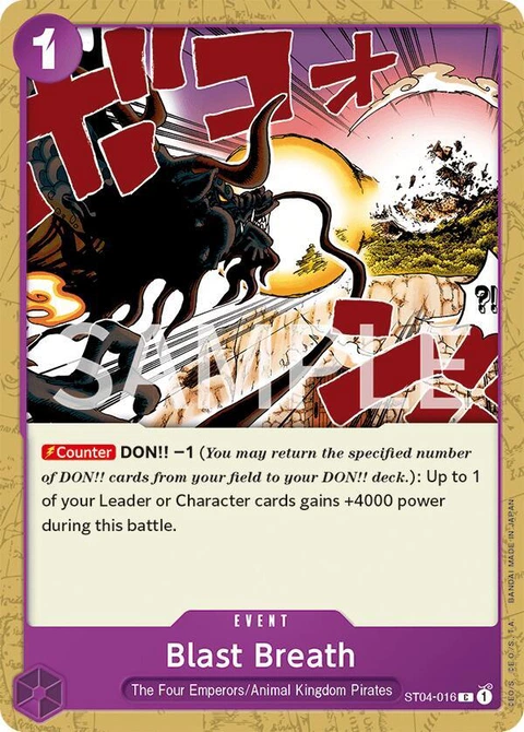 Blast Breath - One Piece Card Game card