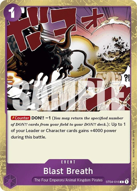 Blast Breath (Jolly Roger Foil) - One Piece Card Game card