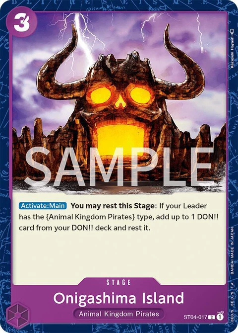 Onigashima Island - One Piece Card Game card