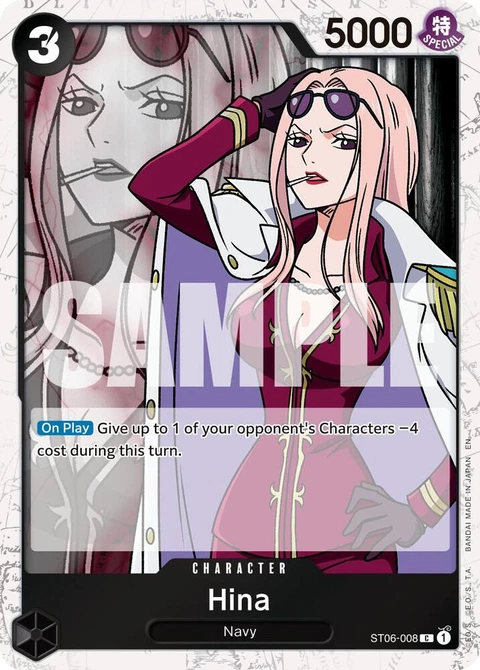 Hina (Pirate Foil) - One Piece Card Game card