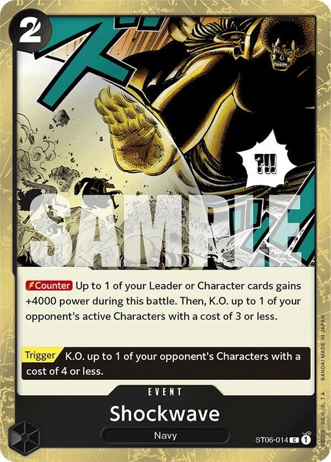 Shockwave (Jolly Roger Foil) - One Piece Card Game card