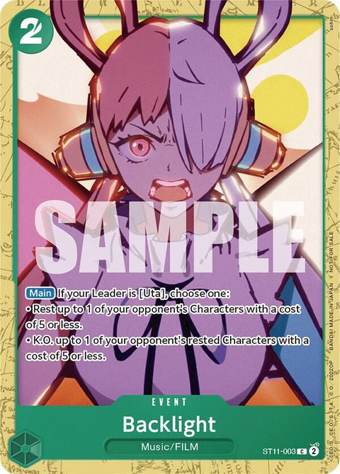 Backlight (Starter Deck 11: Uta Deck Battle) - One Piece Card Game card