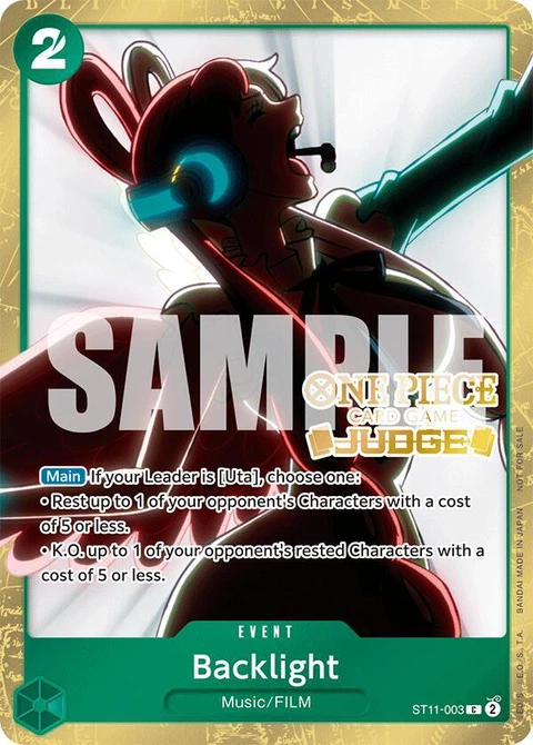 Backlight (Judge Pack Vol. 5) - One Piece Card Game card