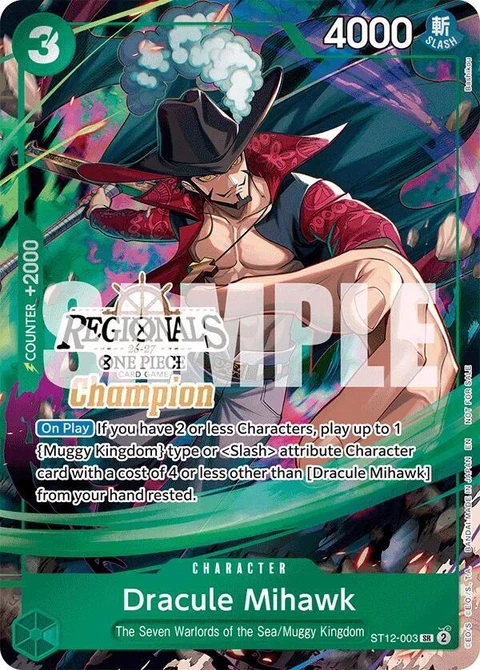 Dracule Mihawk (Regionals Champion Card Set 26-27) - One Piece Card Game card