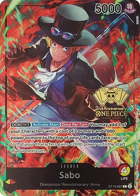 Sabo (2nd Anniversary Tournament) - One Piece Card Game card