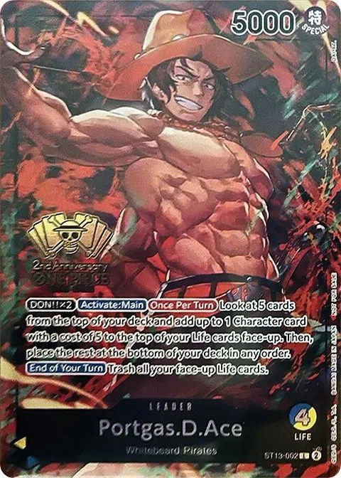 Portgas.D.Ace (2nd Anniversary Tournament) - One Piece Card Game card