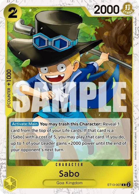 Sabo (Pirate Foil) - One Piece Card Game card