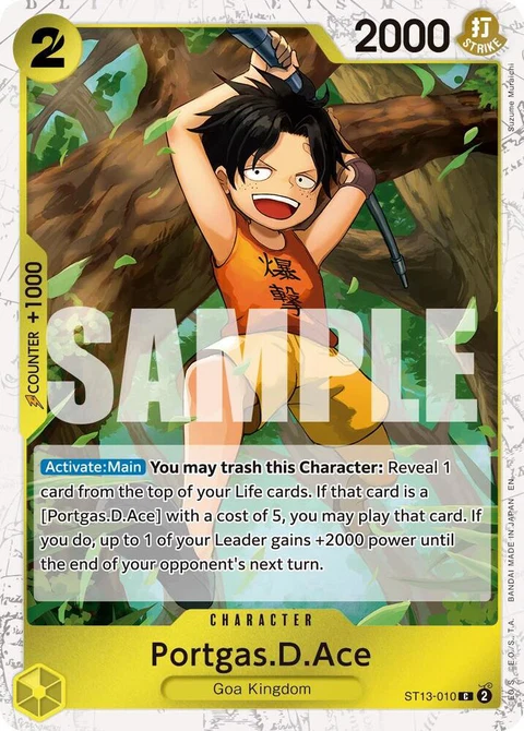 Portgas.D.Ace (Pirate Foil) - One Piece Card Game card
