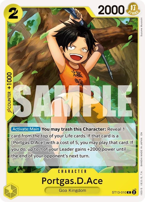 Portgas.D.Ace (Reprint) - One Piece Card Game card