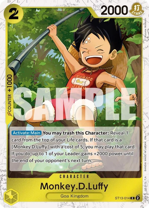 Monkey.D.Luffy (Pirate Foil) - One Piece Card Game card