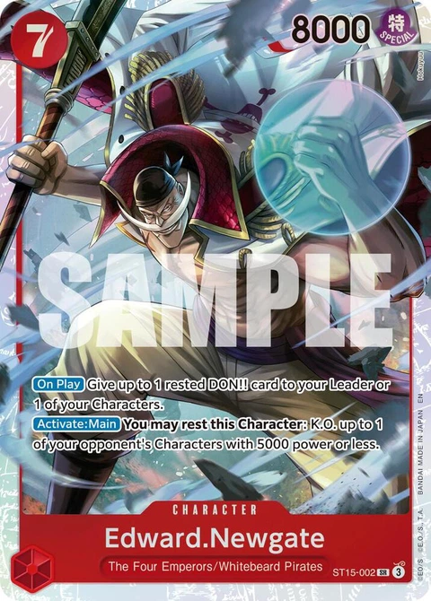 Edward.Newgate (Reprint) - One Piece Card Game card