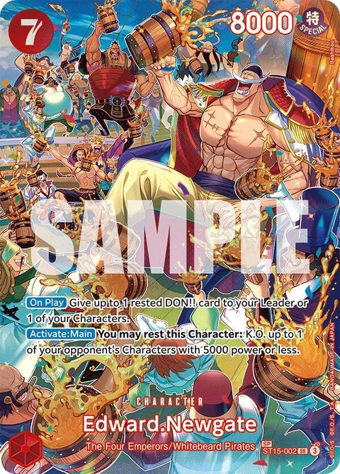 Edward.Newgate (SP) - One Piece Card Game card