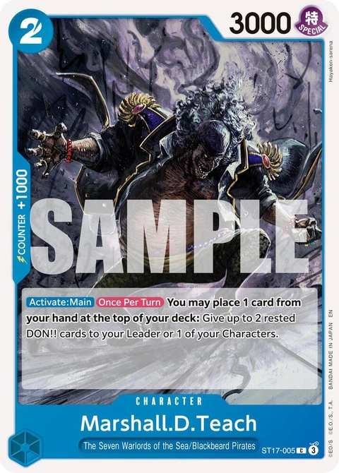 Marshall.D.Teach - One Piece Card Game card