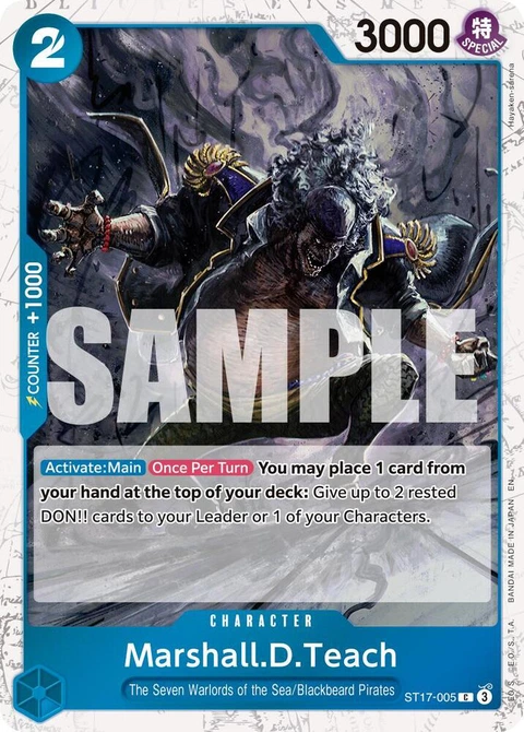 Marshall.D.Teach (Pirate Foil) - One Piece Card Game card