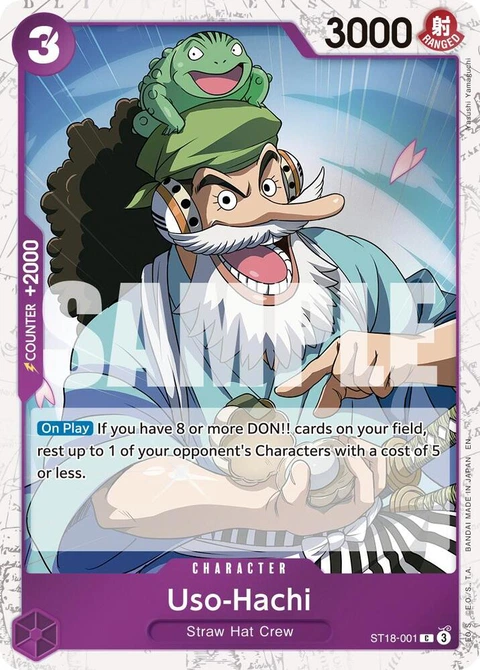 Uso-Hachi (Pirate Foil) - One Piece Card Game card