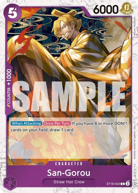 San-Gorou (Pirate Foil) - One Piece Card Game card