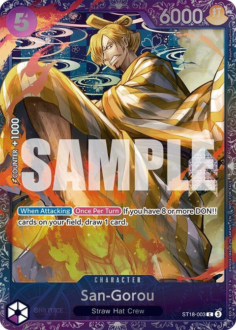San-Gorou (Treasure Cup 2025) - One Piece Card Game card