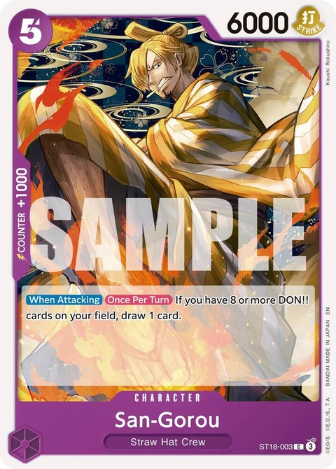 San-Gorou (Reprint) - One Piece Card Game card