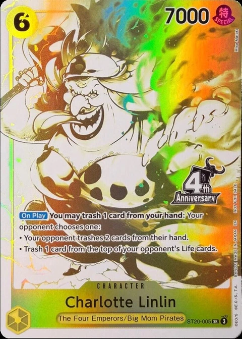 Charlotte Linlin (4th Anniversary Treasure Campaign Pack) - One Piece Card Game card
