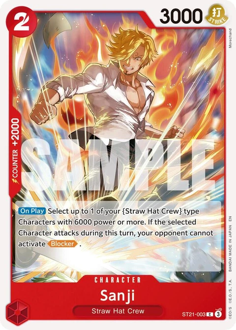 Sanji (Reprint) - One Piece Card Game card