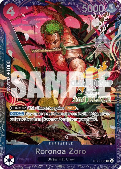 Roronoa Zoro (CS 25-26 2nd Place) - One Piece Card Game card