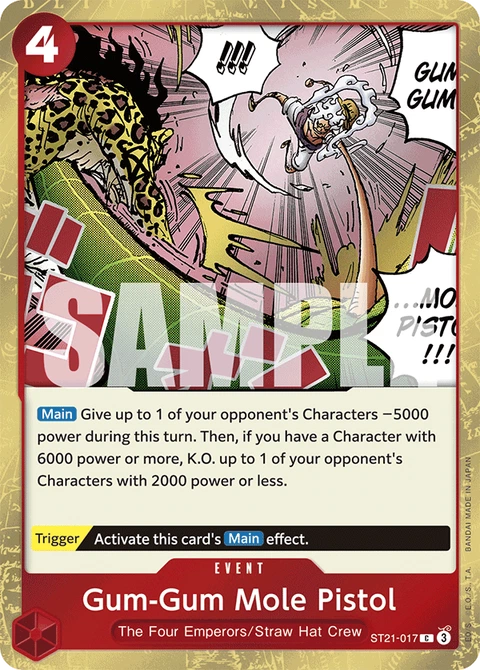 Gum-Gum Mole Pistol (Luffy Deck) - One Piece Card Game card