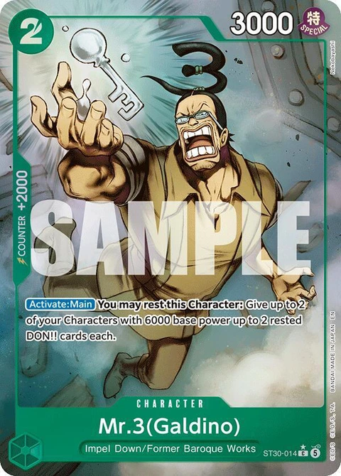 Mr.3(Galdino) (Galdino) (Full Art) - One Piece Card Game card