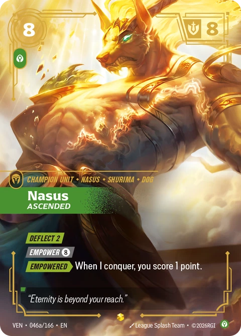 Nasus, Ascended - Riftbound card