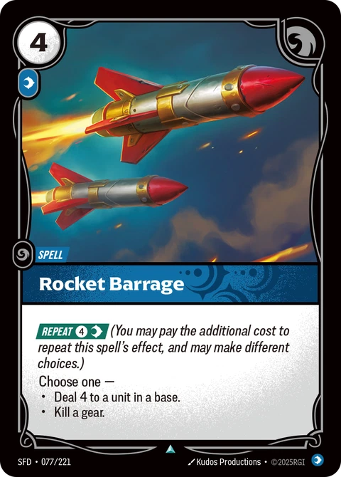Rocket Barrage - Riftbound card