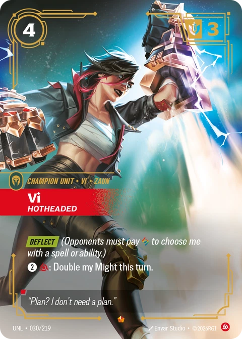 Vi, Hotheaded - Riftbound card