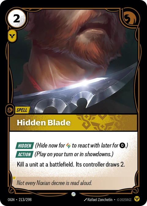 Hidden Blade - Riftbound card