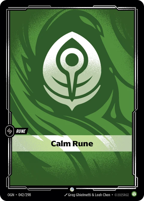 Calm Rune - Riftbound card