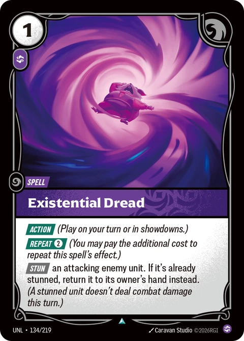 Existential Dread - Riftbound card