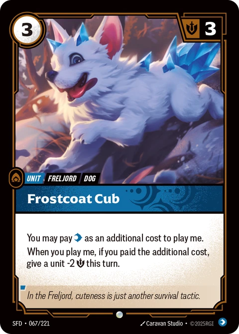 Frostcoat Cub - Riftbound card