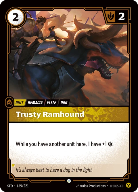 Trusty Ramhound - Riftbound card