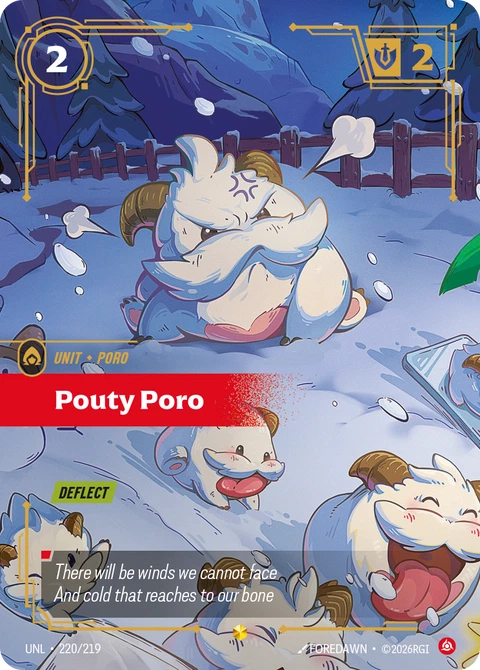 Pouty Poro - Riftbound card
