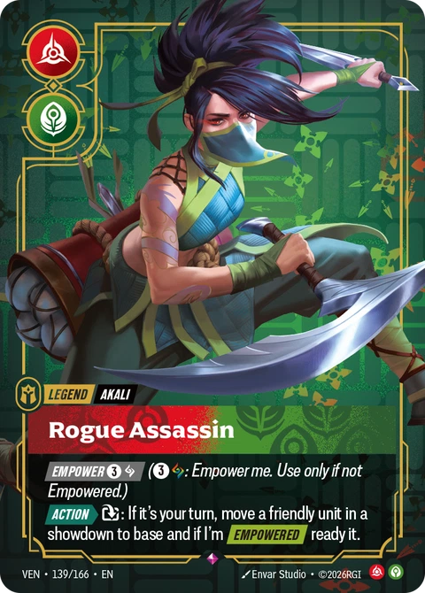 Akali, Rogue Assassin, Riftbound Legend