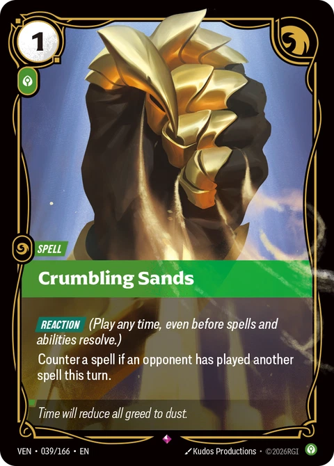 Crumbling Sands - Riftbound card