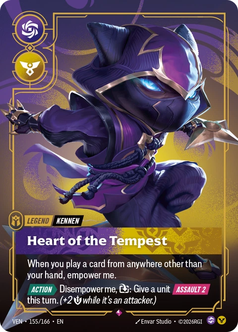 Kennen, Heart of the Tempest - Riftbound card