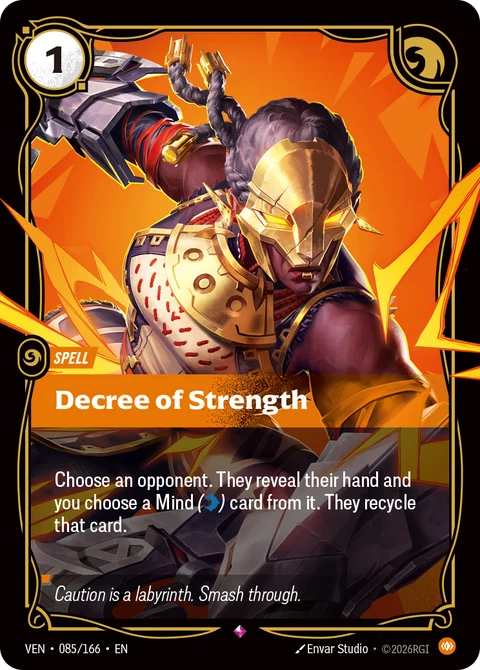 Decree of Strength - Riftbound card