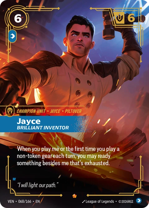Jayce, Brilliant Inventor - Riftbound card