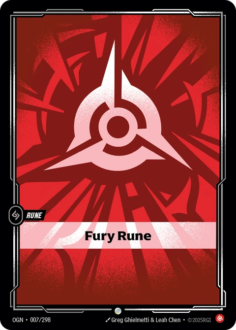 Fury Rune - Riftbound card